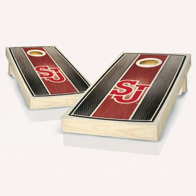 St. Johns Stained Stripe Cornhole Set - Include Case + Hole Lights + Score
