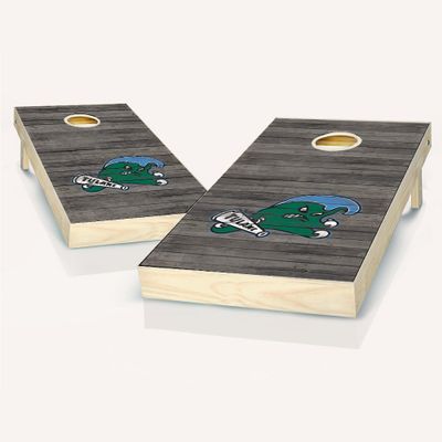 Skip's Garage Tulane Distressed Cornhole Set - NO Accessories