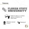 Desert Cactus Florida State University Seminoles FSU Name Logo Vinyl Decal Laptop Water Bottle Car Scrapbook (8 Inch Sticker) view 4