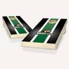 Wright State Stripe Cornhole Set - Include Case + Hole + Edge + Score view 1