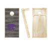 Skip's Garage Kansas State Themed Distressed Cornhole Set - Include Board Edge Lights view 2