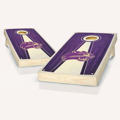 Western Carolina Stained Pyramid Cornhole Set - Include Case + Hole Lights + Score