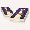 Skip's Garage Northern Iowa Pyramid Cornhole Set - Include Board Hole Lights view 1