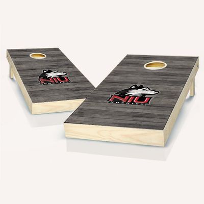 Skip's Garage Northern Illinois Distressed Cornhole Set - NO Accessories