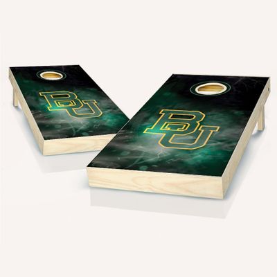 Skip's Garage Baylor Themed Smoke Cornhole Set - NO Accessories