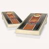 Bucknell Themed Stained Striped Cornhole Set - NO Accessories view 1