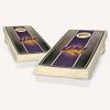 Northern Iowa Stained Striped Cornhole Set - NO Accessories view 1
