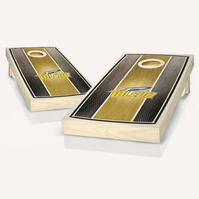 Toledo Stained Striped Cornhole Set - Include Board Hole Lights