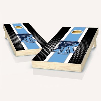Rhode Island Stripe Cornhole Set - Include Case + Hole Lights + Score