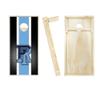 Rhode Island Stripe Cornhole Set - Include Case + Hole Lights + Score view 2