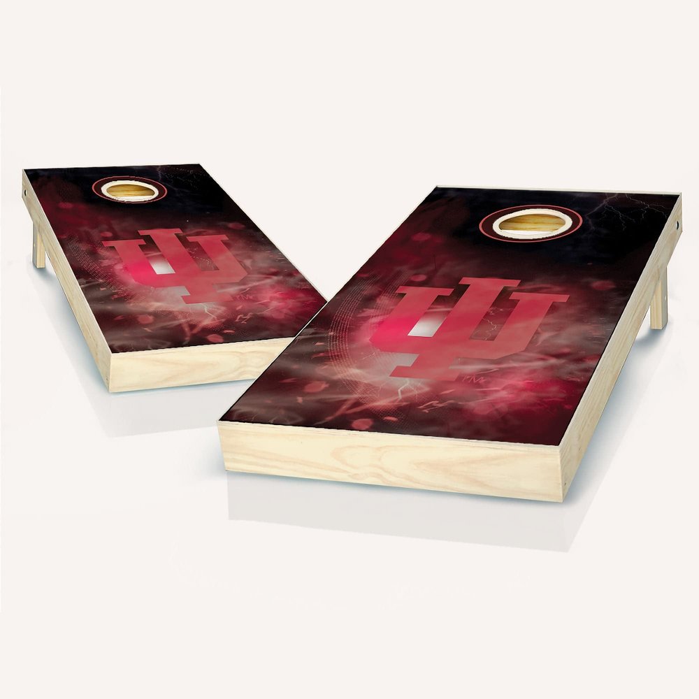 Skip's Garage Indiana Smoke Cornhole Set - Include Case + Hole + Edge + Score