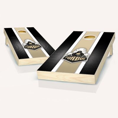 Purdue Themed Stripe Cornhole Set - NO Accessories