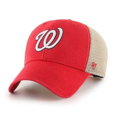 '47 MLB Trawler Mesh Clean Up Adjustable Hat, Adult One Size Fits All (Washington Nationals Red)