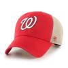 '47 MLB Trawler Mesh Clean Up Adjustable Hat, Adult One Size Fits All (Washington Nationals Red) view 1