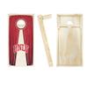 UNLV Stained Pyramid Cornhole Set - Include Case + Hole Lights + Score view 2