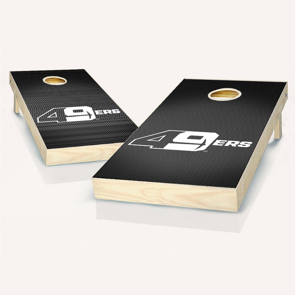 Skip's Garage UNC Charlotte Slanted Cornhole Set - Include Case + Hole Lights