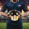 Barocity Gold USA Flag Soccer Ball - Premium Official Match Ball with Cool Stripes and Stars Pattern, Durable Adult and Kids Soccer Ball for Indoor, Outdoor, Training, Practice, Play, Games - Size 4 view 4