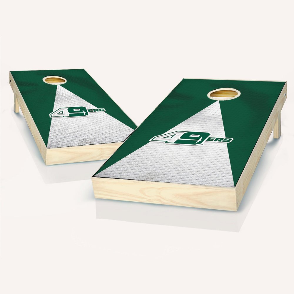 Skip's Garage UNC Charlotte Jersey Cornhole Set - Include Board Edge Lights