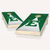 Skip's Garage Eastern Michigan Jersey Cornhole Set - Include Hole Lights + Score Tower view 1