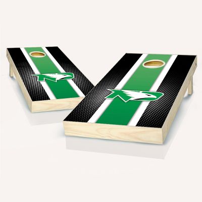 North Dakota Stripe Cornhole Set - Include Case + Hole + Edge Lights