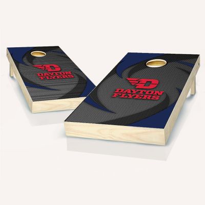 Skip's Garage Dayton Swoosh Cornhole Set - Include Case + Hole Lights