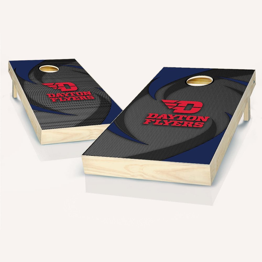 Skip's Garage Dayton Swoosh Cornhole Set - Include Case + Hole Lights