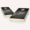 Skip's Garage Navy Slanted Cornhole Set - Include Hole + Edge Lights + Score view 1