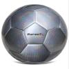Barocity Soccer Ball - Premium Official Match Ball with Cool Reflective Rainbow Hex Pattern, Durable Adult and Kids Soccer Ball for Indoor, Outdoor, Training, Practice, Play and Games - Silver Size 4 view 1