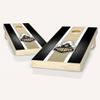 Purdue Themed Stripe Cornhole Set - Include Case + Score Tower view 1