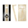 Purdue Themed Stripe Cornhole Set - Include Case + Score Tower view 2