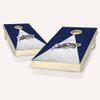 Skip's Garage Navy Jersey Cornhole Set - Include Team Logo Carry Case view 1