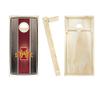 Iowa State Themed Stained Striped Cornhole Set - Include Board Edge Lights view 2