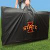Iowa State Themed Stained Striped Cornhole Set - Include Board Edge Lights view 4