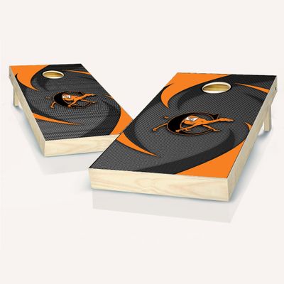 Skip's Garage Campbell Swoosh Cornhole Set - Include Team Logo Carry Case