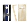 Navy Striped Cornhole Set - Include Board Hole Lights view 2