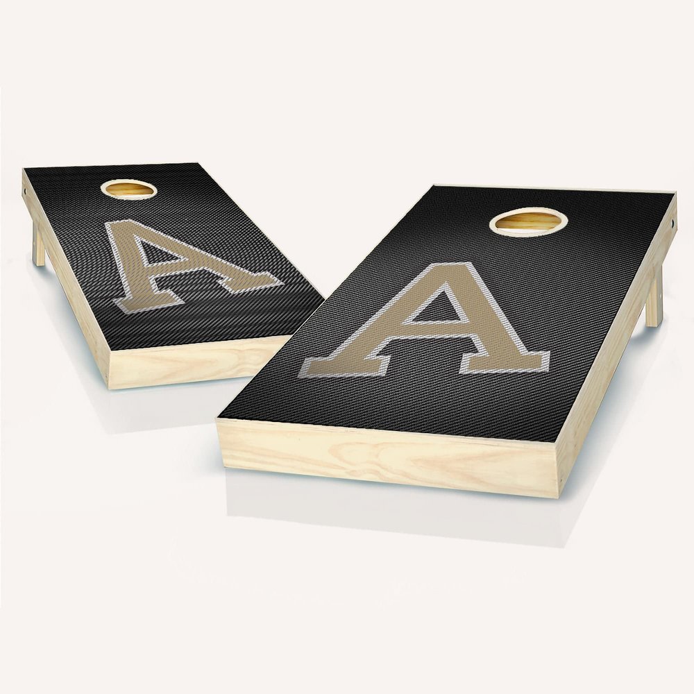 Skip's Garage Army Slanted Cornhole Set - Include Edge Lights + Score Tower