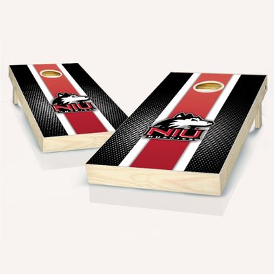 Northern Illinois Striped Cornhole Set - NO Accessories