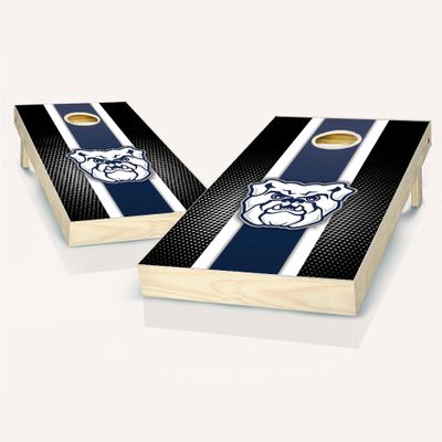 Butler Themed Striped Cornhole Set - Include Case + Hole Lights