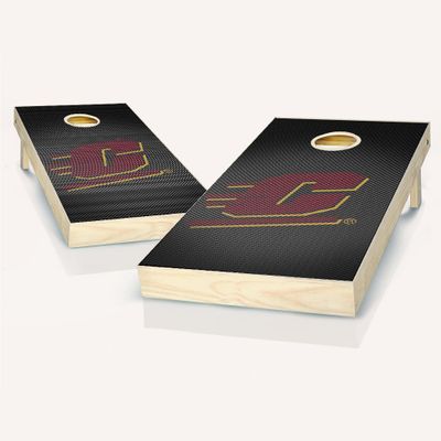 Skip's Garage Central Michigan Slanted Cornhole Set - Include Case + Hole + Edge + Score