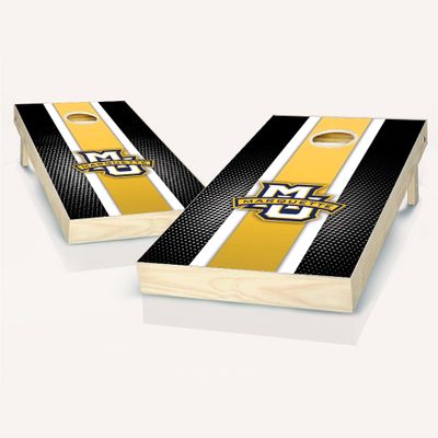 Marquette Stripe Cornhole Set - Include Case + Hole + Edge + Score