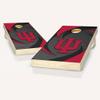 Skip's Garage Indiana Swoosh Cornhole Set - Include Case + Hole + Edge + Score view 1