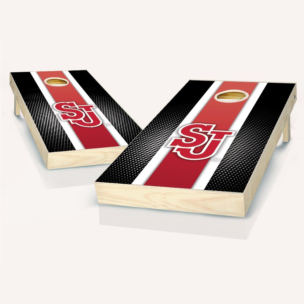 St. Johns Stripe Cornhole Set - Include Team Logo Carry Case