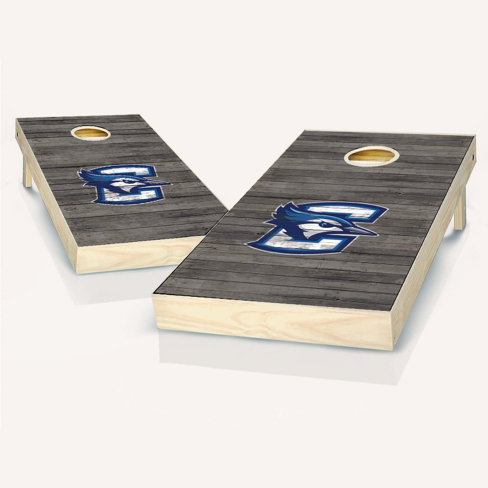 Skip's Garage Creighton Distressed Cornhole Set - Include Edge Lights + Score Tower