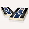 BYU Themed Striped Cornhole Set - Include Team Logo Carry Case view 1