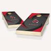 Skip's Garage Ball State Themed Swoosh Cornhole Set - Include Case + Hole Lights view 1