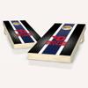 Dayton Stripe Cornhole Set - Include Case + Hole + Edge + Score view 1