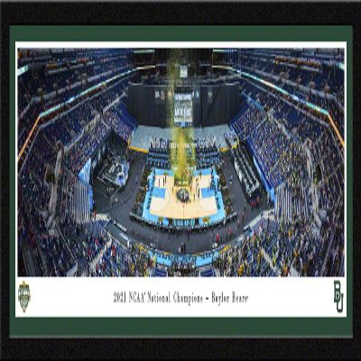 Baylor Bears - 2021 NCAA Men's Basketball National Champions - 42x15.5-inch Single Mat, Select Framed Picture by Blakeway Panoramas
