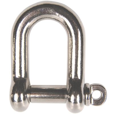 E-Rigging 1" Grade 304 Stainless D Shackle for Water Sports, Lifting Shackles, Rigging Hardware - Ideal for Sailboat Rigging, Mooring, Anchor Rodes, Industrial & Marine Use