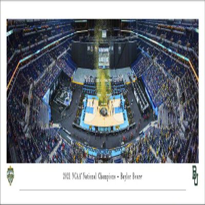 Baylor Bears - 2021 NCAA Men's Basketball National Champions - Unframed 40 x 13.5 Poster by Blakeway Panoramas
