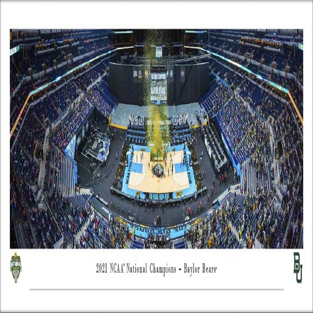 Baylor Bears - 2021 NCAA Men's Basketball National Champions - Unframed 40 x 13.5 Poster by Blakeway Panoramas